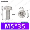 Tornillos de Acero Inoxidable 304 con Cabeza de Platillo Ranura Phillips y Cuello M2~M12 Estándar Nacional 7380 Cabeza Redonda Tornillos Pequeños Antirrobo