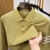 Camisa polo de algodão masculina premium estilo novo