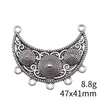 47X41Mm 8.8g Multicolor DIY Aleación de Zinc Accesorios para Joyería Conectores para Collares