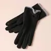 Guantes Cálidos de Algodón Antideslizantes, Forrados de Felpa Engrosada para Invierno, Cortavientos, Adecuados para Ciclismo al Aire Libre, Montañismo, Esquí y Guantes Compatibles con Pantalla Táctil, Liquidación