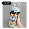 Cubo Mágico Educativo para Niños Digital 316 Taza Térmica, Aritmética Creativa, Anticaídas, Taza Portátil de Dibujos Animados con Popote, Taza de Alto Valor