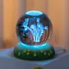 Ramo Bola de Cristal Luminosa Tulipán Luz de Noche Adorno Regalo para Cumpleaños de Niñas Regalo para Mejores Amigas Regalo para el Festival Qixi para Novia