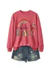 Sudadera de otoño e invierno para mujer, arcoíris, hecha para enseñar Amazon eBay estación independiente moda divertida