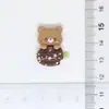 Patche de resina de animalzinho de desenho animado segurando sorvete, gel de resina creme, presilha de cabelo, joias DIY, acessórios de resina