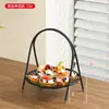 Plato de frutas para el hogar, sala de estar, mesa de café, multicapa, lujo ligero, cesta de frutas de alta gama, dulces, pasteles, frutas secas, exhibición de bocadillos, estante de almacenamiento