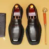 Zapatos casuales de cuero sin cordones transfronterizos con suela gruesa para hombre, mocasines para conducir, zapatos de cuero genuino para hombre, mocasines de negocios para hombre
