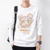 Camiseta de Manga Larga para Hombre de Marca de Moda Otoño Holgada Casual Versátil Top de Moda para Hombre LOGOTIPO Personalizable Uniforme de Equipo Uniforme de Clase