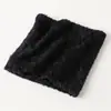 Braga de Cuello de Punto Esponjoso para Otoño e Invierno Doble Capa Protección para el Cuello Protección contra el Frío Bufanda Máscara Cálida a Prueba de Viento Color Sólido Bufanda Atmosférica