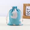 Calças de Algodão Estampado com Cordão e Bolso com Aba, Bolsas Repelentes de Mosquitos da Medicina Tradicional Chinesa, Sacos para Embalagem de Joias, Sacos de Pano Pequenos de Algodão e Linho por Atacado em Estoque