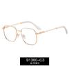91360 nuevas gafas con montura de metal anti-luz azul, protección ocular, montura ultraligera para hombres, gafas para miopía, combinables