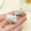 Fofo Desenho Animado Criativo Resina Flocked Cachorrinho Unicórnio Alpaca Pingente Pingente DIY Corrente de Celular Acessórios Material