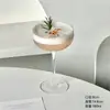 Taça de Cocktail Roselle, Taça de Martini Criativa, Alto Valor Estético, Taça de Pé Alto, Fundo Côncavo, Taça Torre, Taça de Cocktail Ligeiramente Inclinada