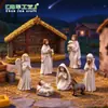 Productos nuevos transfronterizos comercio exterior personaje micro-paisaje adornos pequeños estable granja diy accesorios decorativos manualidades