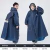 Impermeable infantil para niños y niñas, impermeable de cuerpo completo, a prueba de lluvia, adecuado para ciclismo al aire libre y uso escolar, ligero con espacio para mochila