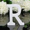 27 letras 8CM de altura ornamentos de letras em inglês de madeira branca e decoração de casamento para casa adereços de tiro &amp;-S