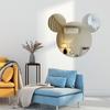 Espejo Suave Acrílico Panda Estrella Pegatinas de Pared para Espejo Habitación Infantil Baño Decoración de Lente Impermeable Autoadhesivo Espejo de Cuerpo Completo
