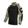 Corte transversal Nuevo Asalto Segunda Generación Traje de Rana Manga Larga para Hombre Exterior Holgado Elástico Transpirable Chaqueta Ropa Táctica de Camuflaje