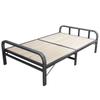 Cama plegable individual, cama de madera maciza, cama sencilla, cama de hierro para el hogar, cama plegable de acero y madera para dos personas