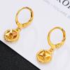 Monedas europeas pendientes chapados en oro borla larga pendientes de oro arena para mujer pendientes de novia pendientes de boda para mamá venta al por mayor