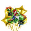 Set de Globos de Papel de Aluminio de Mario Transfronterizo, Juguete de Juego de Cumpleaños Temático de Mario, Decoración, Suministros para Fiesta