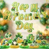 Calle. Decoraciones para Fiesta del Día de San Patricio Banderines de Trébol Adornos Colgantes Espirales Adornos de Panal Decoraciones para Festival Irlandés