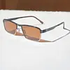 Óculos de Sol Unissex de Outono Estilo Ic Fronteiriço Moda Masculina Duas Cores Óculos para Uso Externo Feminino Metal Retrô Óculos de Sol de Alta Qualidade