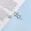 Cuentas de Plata Vintage de Xizang con Agujero Grande Pulsera de Cuentas Creativa DIY Accesorios de Joyería de Aleación