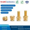Tipo IUTB inserto de cobre hot melt ultrassônico porca de cobre recartilhada alto torque alta resistência porca de cobre plástica anti-transbordamento