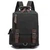 Venta Directa de Fábrica Mochila de Lona Retro de Gran Capacidad Unisex Bolsa Casual para Viajero Mochila de Lona para Exteriores