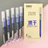 Canetas Gel Coloridas para Estudantes Anotarem, Canetas Rollerball com Tinta Líquida 0.5mm, Secagem Rápida Preta, 12 Cores