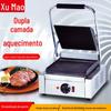 Forno de bife com placa de pressão a gás com aquecimento elétrico, forno de bife com placa de pressão de cabeça única/forno de bife com placa de pressão/máquina de sanduíche/forno de bife elétrico de mezanino g