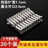 Pinzas de acero inoxidable grandes para uso doméstico, adecuadas para colgar ropa, edredones y otros artículos; fuerte y resistente al viento; ideal para secar ropa y como perchero