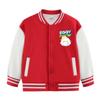 Roupa Infantil para Meninos e Meninas Jaqueta Forrada com Fleece 2025 Nova Versátil Tamanhos Médio e Grande Infantil Casual Outono e Inverno Acolchoada Uniforme de Baseball