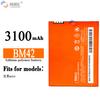 Para Xiaomi MIUI red rice Note BM42 batería externa para teléfono móvil 3100mAh venta al por mayor de fábrica