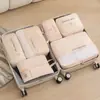 Bolsa de Armazenamento de Viagem em Cetim Maleta Sub-embalagem de Roupas Bolsa para Terno Armazenamento de Roupas Íntimas Sapatos e Bolsa de Passeio Portátil de Viagem