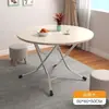 Mesa de comedor cuadrada plegable para uso doméstico, mesa pequeña para apartamentos de alquiler, mesa cuadrada portátil para comer
