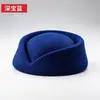 Chapéu de Aeromoça Retrô, Top Plano, Chapéu de Sol Respirável de Verão para Mulheres, Estilo Europeu e Americano, Sensação de Alto Padrão, Chapéu de Sol para Cosplay ao Ar Livre