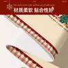Mantel de Mesa Navideño, Mantel Retro para el Hogar, Impermeable, Resistente al Aceite, Resistente al Calor, Mantel Rojo Decorativo Atmosférico para Mesa de Café