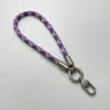 Cordão de Pulso para Celular em Poliéster Tecido 7mm com Fecho de Coração Alça Anti-perda Alça para Garrafa de Água Chaveiro Alça de Pulso para Câmera