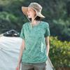Roupas de secagem rápida Roupas femininas anti-ultravioleta fino ao ar livre de secagem rápida pescoço redondo manga curta camiseta camuflagem de secagem rápida suor wicking solto pescoço redondo camiseta