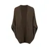 Cárdigan de Punto de Manga Murciélago de Alta Gama Ropa de Abrigo Otoño Invierno Suéter Chaqueta Chal Estilo Perezoso Atmosférico Top Holgado