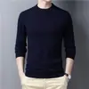 Suéter atacado masculino gola alta meia versão coreana de comércio exterior lazer tendência gola redonda média suéter de malha para usar por baixo fábrica de comércio exterior