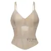 Corsé de ballena con forro de malla, estilo europeo y americano, top moldeador de moda para exportación