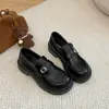 Nueva colección de primavera y otoño de zapatos estilo JK que aumentan la altura, con mocasines estilo británico y bailarinas Mary Jane para mujer, con suelas gruesas para 2026