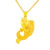 Moda Vietnam Carpa Carpa Imitación 3D Dorado Duro Colgante Pez Dorado Nuevo Colgante Sirena Imitación Joyería de Oro 24k para Mujer