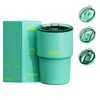 Copo de café transfronteiriço, copo térmico de aço inoxidável 304, copo de água de escritório simples e portátil, copo de carro de aparência elegante e que retém o frio