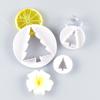 3 Piezas Moldes para Cortar Árbol de Navidad, Set de Moldes Simulados para Galletas, Herramientas para Hornear Pasteles, Suministro Directo del Fabricante, En Stock