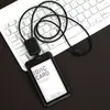 Portatarjetas de Identificación para Negocios Soporte para Tarjetas con Cordón Retráctil de Silicona Etiqueta para Cuello de Tarjeta Portatarjetas de Estudiante Creativo con Impresión de Logo