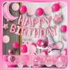 Conjunto de Balões de Aniversário de Celebridade da Internet Adulto Menino Menina Um Ano Balão Decorativo Lua Estrela Arco de Parede Corrente de Balões