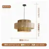 Lámpara Colgante Retro Estilo Japonés Wabi-Sabi con Estética Zen China para Salas de Té, Casas de Huéspedes, Cabinas de Restaurante, Habitaciones Privadas de Hotel y Mesas de Comedor con Focos